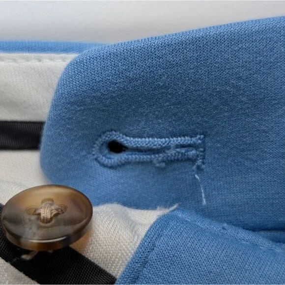 Ann Taylor Eva Fit High Rise Ankle Pants Size 8 Blue Career Office Spring - Picture 6 of 10